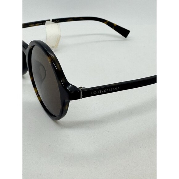DOLCE & GABBANA round women's sunglasses - Havana/Brown lenses 49mm DG4342-F - Picture 5 of 14